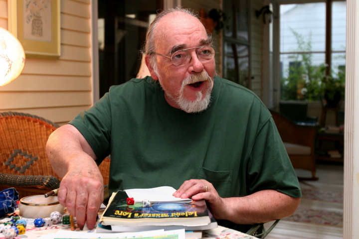 Gary Gygax playing a game of D&D